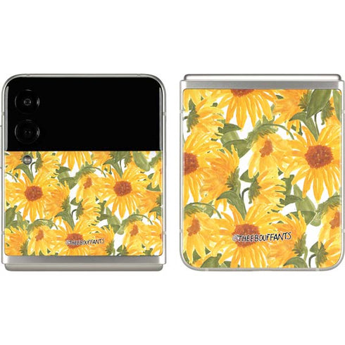 Bouffants and Broken Hearts Sunflowers Galaxy Z Flip3 5G Skin